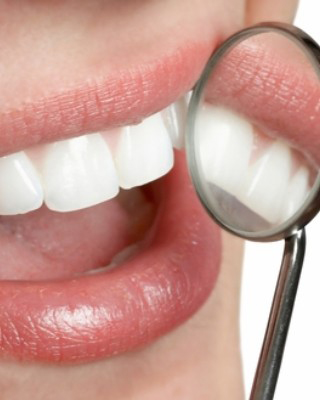 Examining teeth